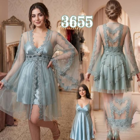 طقم نوم تلاته قطع